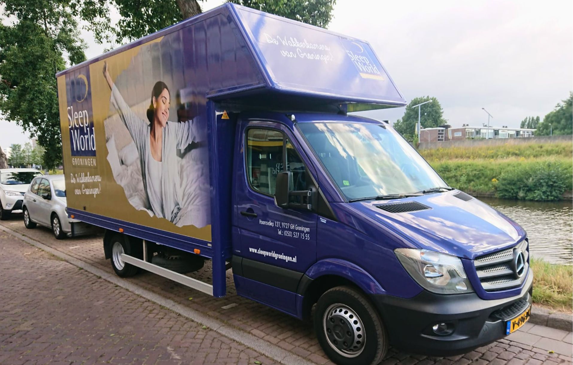 SleepWorld Groningen bezorg auto
